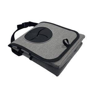 Bote de basura plegable impermeable para coche, con tapa y bolsillos de almacenamiento, novedad de <span class=keywords><strong>Amazon</strong></span> - Product Image 2