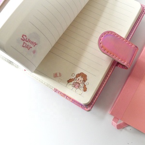 School and Office Supplies 2021 <strong>Kawaii</strong> Kids pink Cute Note Book Custom With Logo <strong>Pen</strong> and Notebook Gift Set - Product Image 3