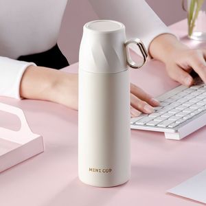 Mini taza aislada para agua, vaso portátil de acero inoxidable de 500 ml con tapa para uso en la oficina y el hogar - Product Image 2