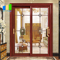 Porte coulissante pliante en verre bon marché, résistante au feu, pour villa, supermarché, hall, cloison de salle de classe
