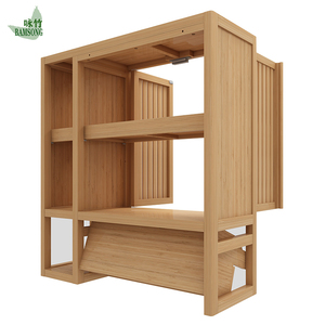 Gabinete <span class=keywords><strong>de</strong></span> Almacenamiento <span class=keywords><strong>de</strong></span> Bambú <span class=keywords><strong>para</strong></span> Montar en la Pared con Toallero, Gabinete <span class=keywords><strong>de</strong></span> <span class=keywords><strong>Baño</strong></span> con Puerta <span class=keywords><strong>de</strong></span> Listones Transpirables <span class=keywords><strong>para</strong></span> el Hogar - Product Image 5