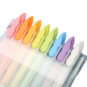Juego de Bolígrafos de Gel de 8 Colores, 0.8 mm, Bonitos Bolígrafos de Gel Pastel con Logotipo Personalizado, Regalo para Niños, Bolígrafos de Gel para Escribir en Tarjetas - Product Image 1