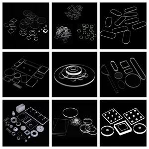 Kualitas tinggi kustom transparan <span class=keywords><strong>Silica</strong></span> <span class=keywords><strong>Fused</strong></span> kuarsa piring kaca bening optik persegi kuarsa lembar buram kuarsa piring - Product Image 5