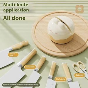Afilador de Cuchillos de Cocina con <span class=keywords><strong>Piedra</strong></span> de <span class=keywords><strong>Afilar</strong></span> de Acero de Tungsteno, Herramienta con Ventosa de Vacío Extraíble <span class=keywords><strong>para</strong></span> un Afilado Perfecto - Product Image 4