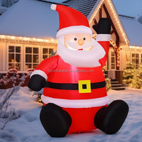 Grande figurine gonflable du Père Noël, décorations de Noël gonflables pour la fête, la cour et les centres commerciaux