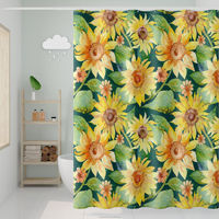 Rideaux de douche Boho pour salle de bain rideau de douche à fleurs blanches impression esthétique orientale rideau de douche mignon tissu imperméable