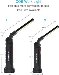 Multifunctional COB Magnet Auto Repair Work Light <strong>LED</strong> Red Warning Light Strong Flashlight Emergency Maintenance Light - Product Image 6