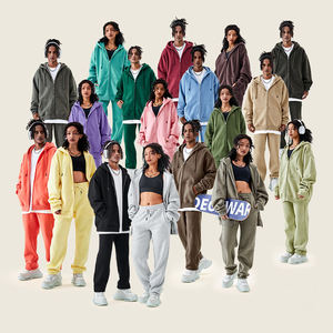 بالجملة سترات بغطاء رأس بسحاب للرجال بلوفر عالي الجودة فارغ كبير الحجم من الصوف بسوستة - Product Image 3