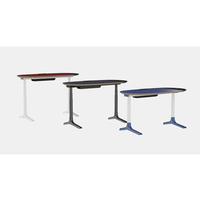 UISpair Panneau électrique intelligent moderne réglable en hauteur Bureau à domicile Bureau importé double moteur debout alternant bois de manguier