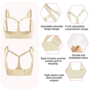 의료 등급 압박 브라 수술 후 회복 보정 탑 가슴 확대 수술 브라 - Product Image 2