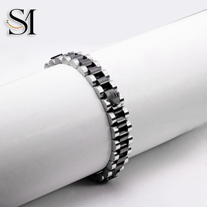 <span class=keywords><strong>Bracelet</strong></span> chaîne graphique en acier inoxydable de haute qualité plaqué or, design géométrique tendance, pour hommes et femmes, OEM, pour les fêtes - Product Image 6
