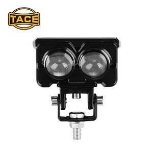 Dual Lens <b>LED</b> Motorcycle <b>Spot</b> Light White Yellow Dual Color Hi/Lo Beam Fog Lamp - Product Image 6