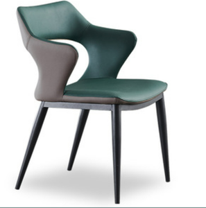 Chaise de salle à manger de luxe italienne, style moderne minimaliste, chaise de conversation pour hôtel, chaise de restaurant avec accoudoirs et dossier - Product Image 3