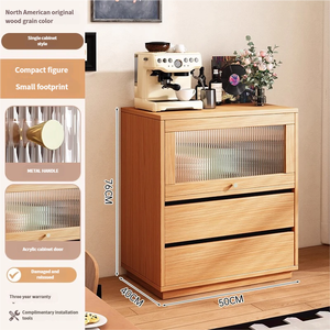 ตู้ข้างไม้สไตล์โมเดิร์นสำหรับช่องว่างในครัว ใช้ในบ้าน ตู้เก็บของแบบรวม ช่องเก็บ<span class=keywords><strong>ไมโครเวฟ</strong></span> - Product Image 4