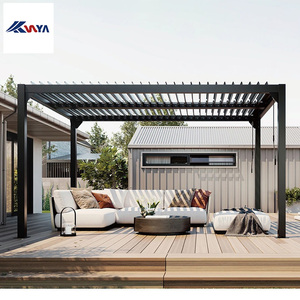 Pérgola Bioclimática para Exteriores de <span class=keywords><strong>3x3</strong></span>, 3x4, 3x5, 3x6, 4x4, 4x5, 4x6, 5x5, 5x6, Eficiente en Energía, para Patio y Jardín - Product Image 2