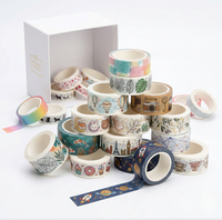 Ruban Washi à bords festonnés, Ruban Washi vert sauge, Ruban Washi à lignes perforées, Ensemble de rubans Washi à motifs floraux, Ruban de masquage Washi, Ruban Washi