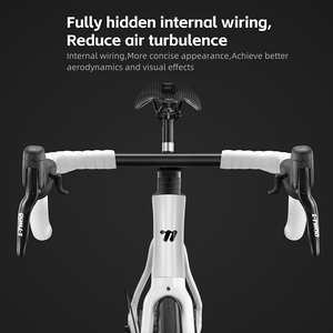 Bicicleta de Carretera Profesional WEST BIKING para Adultos, 700C, Ruedas de Fibra de Carbono, 22 Velocidades, Frenos de Disco Hidráulicos RS7, Cuadro de Aluminio 22 1401042 - Product Image 4