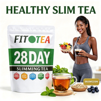 Thé Fit Tea en sachets de 28 jours, thé aux herbes, soutien digestif, plantes naturelles, thé minceur doux