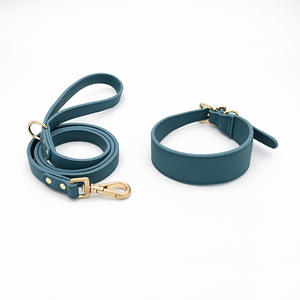 Luxuriöses Maßgefertigtes Hundehalsband mit Schnellverschluss aus PU & Leder Materialien Personalisierte Namensschilder Metall-Logo-Etikett - Product Image 4