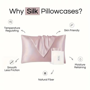 Funda de Almohada 100% Seda de Morera Real 6A 16/19/22/25, Orgánica, No Tóxica, Bordada, de Seda Pura para Hoteles, Suave y Delicada con el Cabello - Product Image 6
