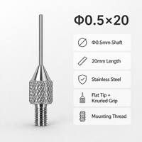 Sonde à pointe plate en carbure de tungstène SD0.5X10mm, filetage M2.5, pièce de rechange pour stylet de mesure d'indicateur de précision pour micromètre