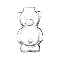 Mignon Verre en Forme d'Ours pour Restaurant, Café, Lait, Thé, Jus, Eau – Style Instagram Créatif, Résistant aux Hautes Températures, Sans Poignée