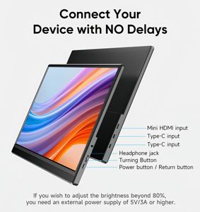 16 אינץ 'השפתיים צג מתג חיצוני מסך משני חיצוני מסך hdmi נייד צג צג נייד צג - Product Image 6