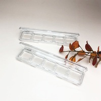 Palette à paupières vide transparente 5 couleurs Boîte d'emballage pour fards à paupières en plastique PS Conteneur de maquillage Marque privée