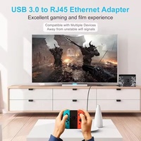 Adaptador de Red Gigabit Ethernet LAN RJ45 Externo USB 3.0, Convertidor de Tarjeta de Red con Cable de 1000 Mbps
