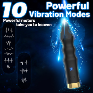 2025 Hot <span class=keywords><strong>Electric</strong></span> <span class=keywords><strong>Shock</strong></span> 10 Potente velocidad Vibrador Anal Plug Masajeador para mujer - Product Image 5