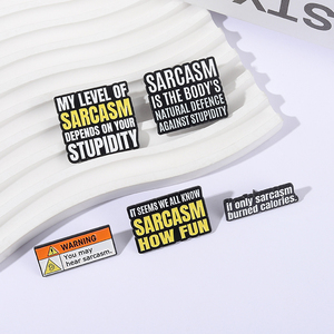 Si seulement le sarcasme a brûlé des calories émail broche citation drôle vous pouvez entendre sarcasme broches en métal revers insigne bijoux cadeaux pour les <span class=keywords><strong>amis</strong></span> - Product Image 2