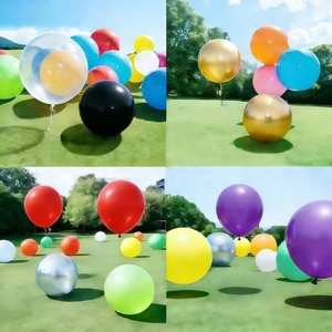 Globo Gigante de 36 Pulgadas para Decoración de Fiestas de <span class=keywords><strong>Cumpleaños</strong></span> y Bodas, Globo de Helio de Látex en Negro, Azul, Verde, Rosa, Rojo y Morado - Product Image 3