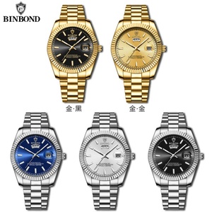 BINBOND 7012 Mens Fashion Business Sports Quartz Watch 30M Waterproof Luminous Classic Calendar Creative <b>Clock</b> Mens Wristwatch - Product Image 6