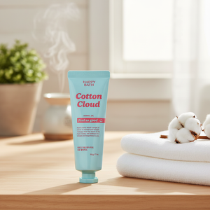 แฮปปี้บาธคอตตอนครีมทามือกลิ่นเมฆ50ก. รู้สึกดีโลชั่นน้ำหอม - Product Image 3