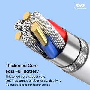 Miccell PD 60W loại C Cáp sạc nhanh Silicone Tipo C một Tipo C Cáp sạc nhanh cho Samsung Note 10 - Product Image 3