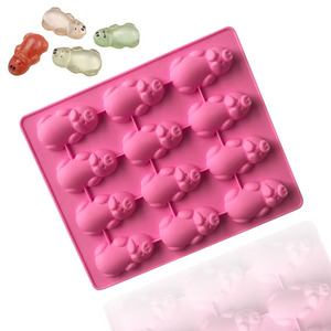 12 Hole Pig Shape Diy <b>Hand</b> Make Silicone Cake <b>Mold</b> Soap Making <b>Molds</b> Silicone Candle <b>Molds</b> - Product Image 1