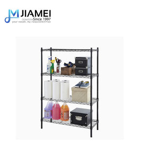 Jiamei ชั้นวางของตกแต่งลวดสีดำสำหรับสำนักงานและห้องนั่งเล่น - Product Image 4