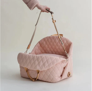 カスタムロゴ犬用カーシート新デザインポータブルペットキャリア取り外し可能な子犬バッグ旅行用 - Product Image 1