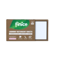 Feuilles de lessive solides jetables écologiques pour peaux sensibles, super concentrées et à faible mousse