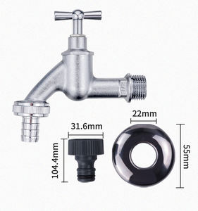 TMOK RTS 1/2 "* 3/4" kuningan berlapis krom poles Verchromt Auslaufventil katup Outlet keran air Bibcock - Product Image 4