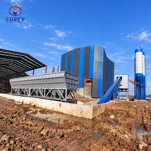 โรงงานผลิตคอนกรีตผสมสำเร็จรูปแบบสายพานลำเลียงคงที่ ควบคุมด้วย PLC สำหรับงานก่อสร้างถนน - Product Image 4