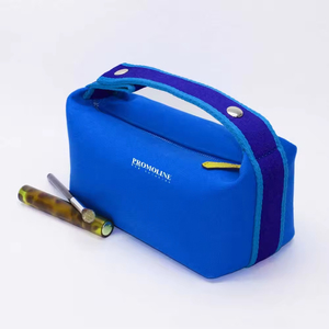 Canvas Handle <b>Makeup</b> Organizer Portable Skincare <b>Storage</b> Zipper Case Women Travel Beauty Utility Holder Large Capacity Accessory - Product Image 2