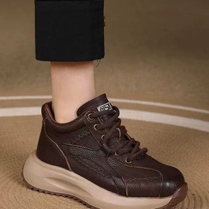 2025 Thick-Soled Rubber Outsole Retro All-Match Lace-Up Casual Shoes Soft-Soled Mesh Lining Wear-Resistant -Style - Product Image 4