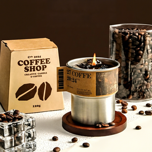 Caja de Regalo con Vela Aromática de Café <span class=keywords><strong>para</strong></span> Cumpleaños o Graduación - Aire Fresco, 7-15 Días de Duración, Regalo Unisex <span class=keywords><strong>para</strong></span> <span class=keywords><strong>Amigos</strong></span> y Hogar - Product Image 2