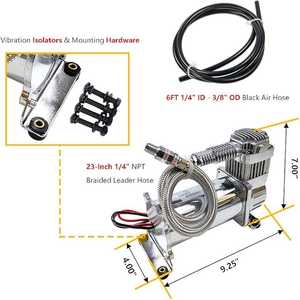 Pompe à suspension pneumatique multifonctionnelle 12V - Compresseur d'airbag utile avec poignée pour les activités de plein air - Product Image 4