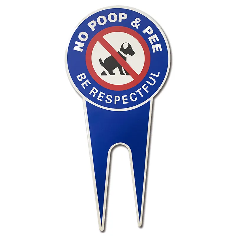 Please Be Respectful No Poop Dog Signs Stop Dogs from Pooping On Your Lawn Protect Your Property