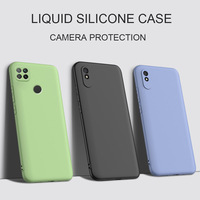 Coque de téléphone Xiaomi en Silicone liquide, étui Original pour Redmi 9A, 9AT, 9C, Nfc, protection arrière souple pour appareil photo, nouveau,