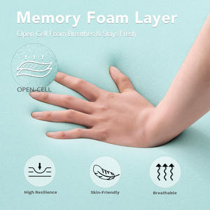 Colchón de espuma viscoelástica personalizado de alta calidad para niños, colchón plegable extraíble de fibra de bambú para bebés pequeños - Product Image 4