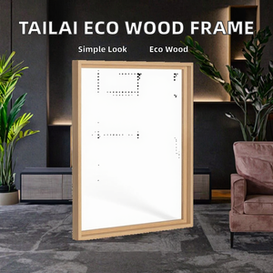 Wooden Photo <b>Frame</b> Rectangle Minimalist Wall <b>Mount</b> Vertical Orientation - Product Image 2