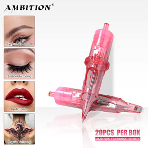 Ambition Pink 20 Stück/Box 1RL 3RL 5RL 7RL 5F 7F SMP PMU Augenbrauen Tattoo Nadelmodule für Permanent-Make-up Lippen Eyeliner Kopfhaut - Product Image 6